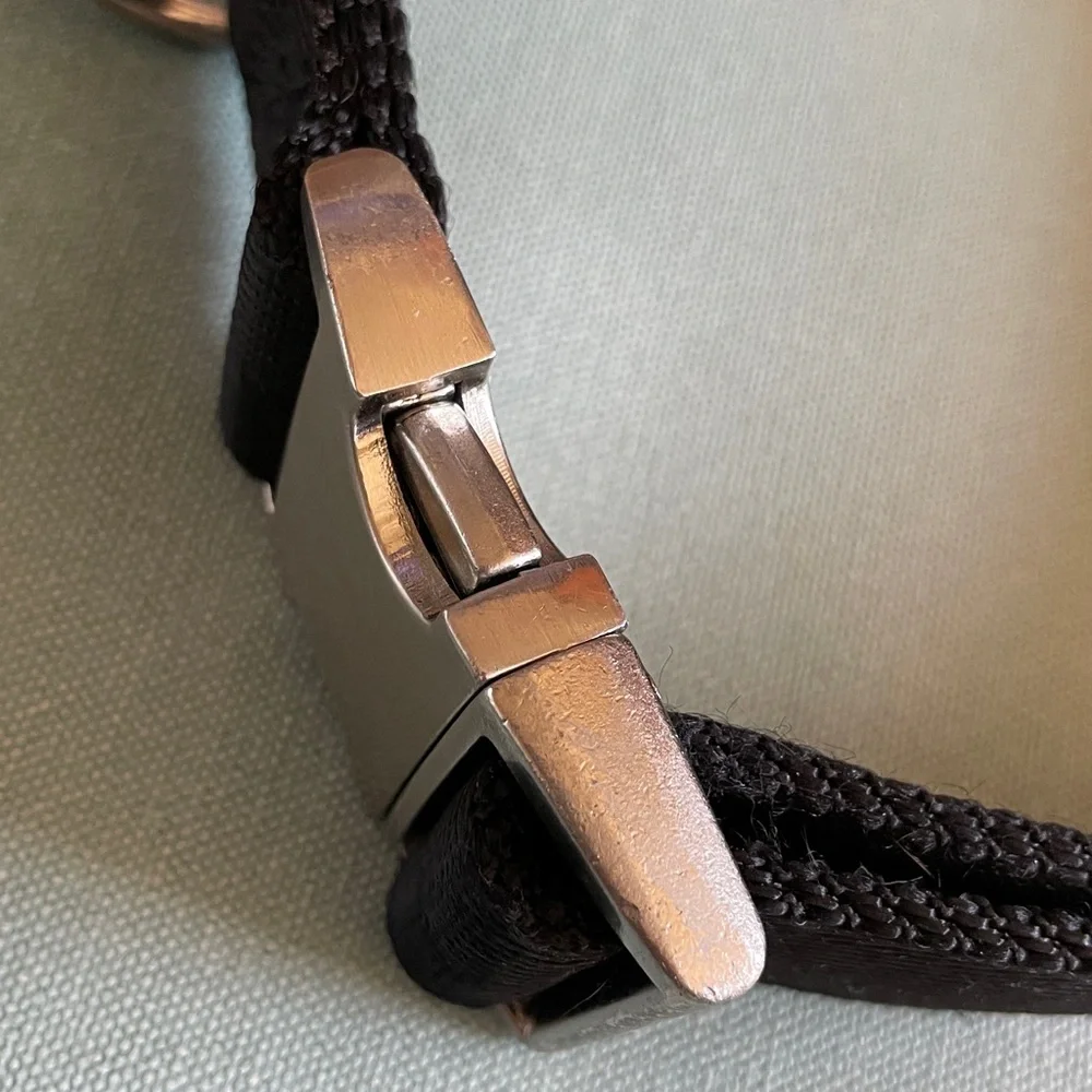Alu-Max Nylon D-Ring Dog Collar 1.5” with Handle XL + Leash